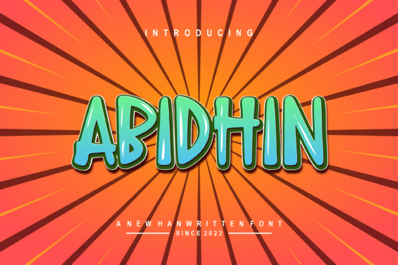 Abidhin Font: Modern Display Typography for Web Design