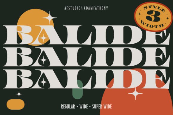 Balide Font: A Retro Serif for Bold Campaign Visuals