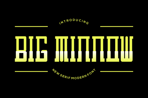 Big Minnow Font: A Display Typeface for Playful Branding
