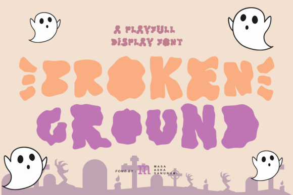 Broken Ground Font: Editorial Design with Edge