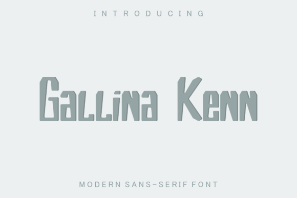 Gallina Kenn Font Review: A Display Typeface for Playful Branding