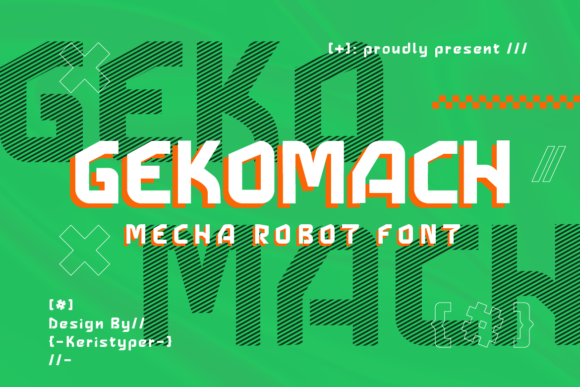 Gekomach Font: Futuristic Display Typography for Web Design
