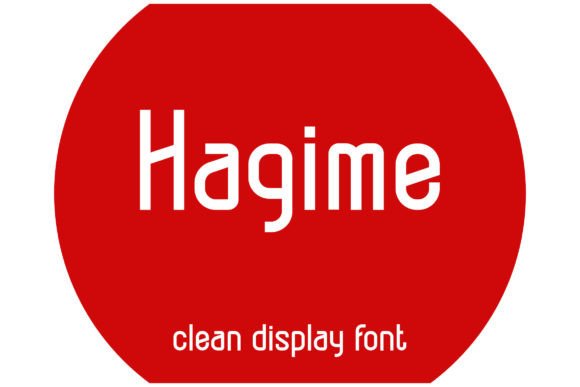 Hagime Font: A Clean Display Typeface for Makers