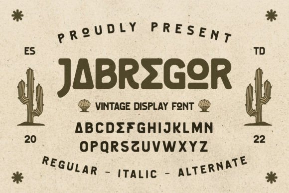 Jabregor Font Review: A Modern Display Typeface for Luxury Branding