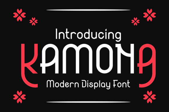 Kamona Font: Elegant Display Type for Handmade Products