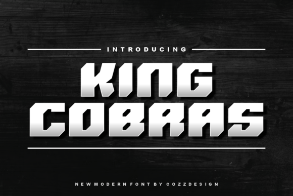 King Cobras Font: A Futuristic Display Typeface for Branding