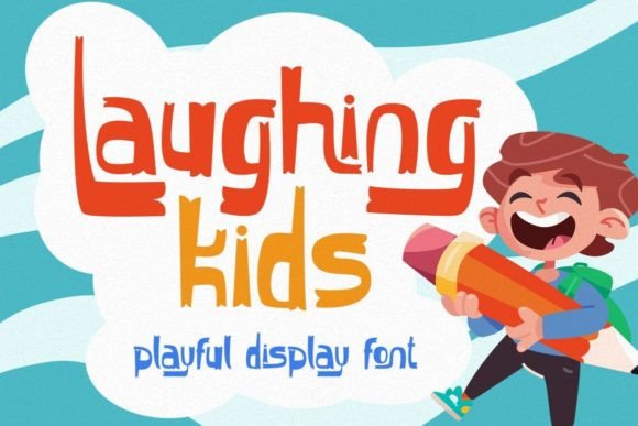 Laughing Kids Font: Cheerful Display Typography for Web Design