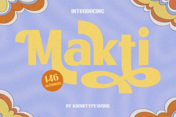Makti Font: Retro Display Typography for Editorial Design