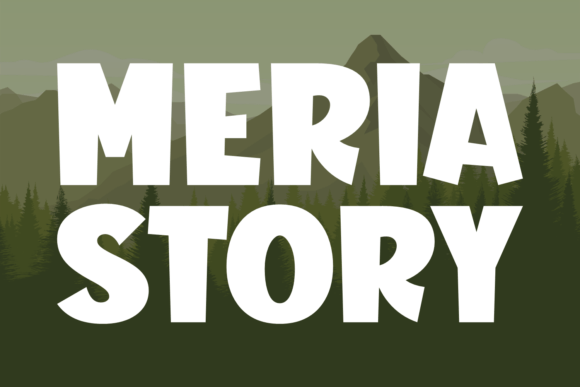 Meria Story Font: A Bold Display Typeface for Branding