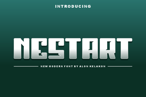 Nestart Font: A Display Typeface for Modern Branding