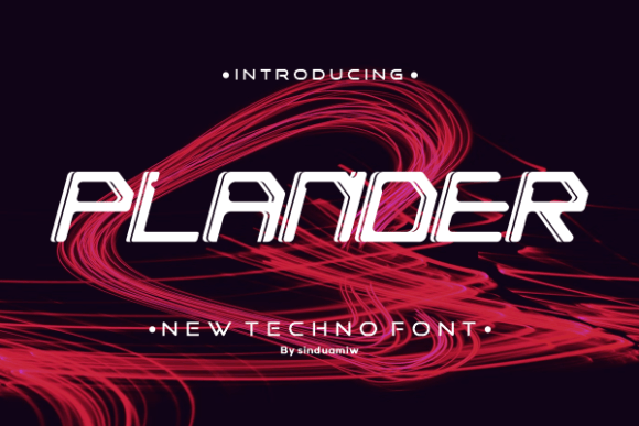 Plander Font: A Modern Display Typeface for Editorial Design