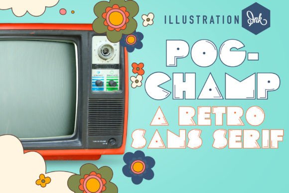 Pogchamp Font Review: Retro Display Typeface for Branding