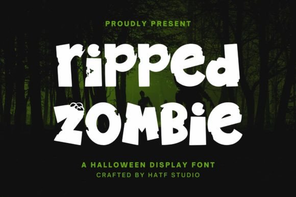 Ripped Zombie Font for Editorial Design