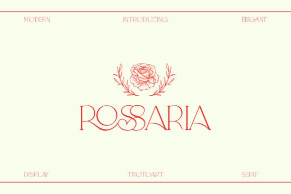 Rossaria Font: Elegant Serif Typography for Makers