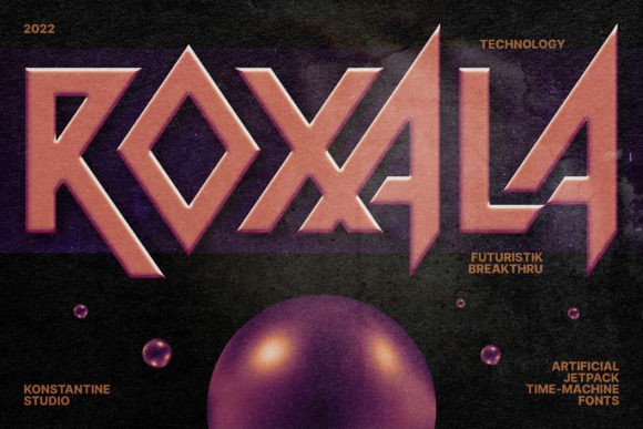 Roxala Font: Futuristic Display Typography for Web Design