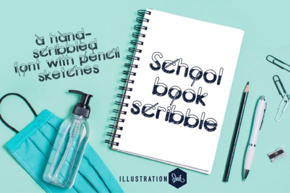 Schoolbook Scribble Font: A Handwritten Display Typeface for Authentic Branding
