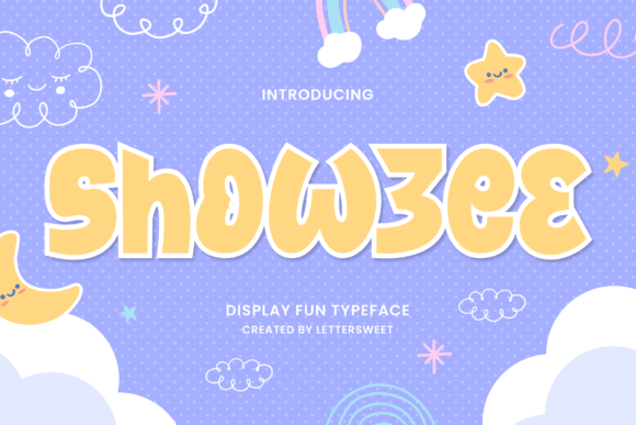 Showzee Font: Whimsical Display Type for Marketing