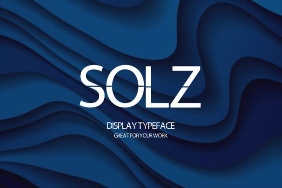 Solz Font: A Modern Display Typeface for Editorial Design