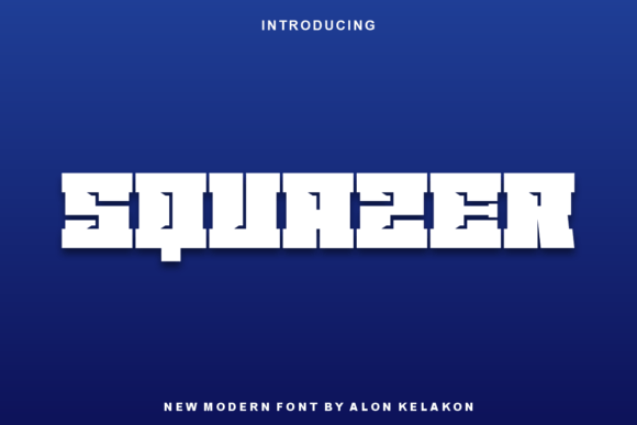 Squazer Font: A Bold Display Typeface for Branding