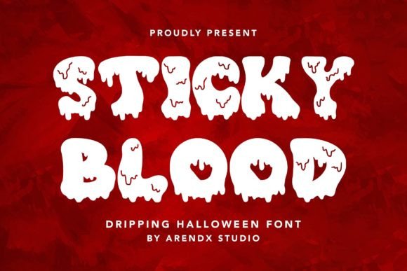 Sticky Blood Font Review for Horror Campaigns