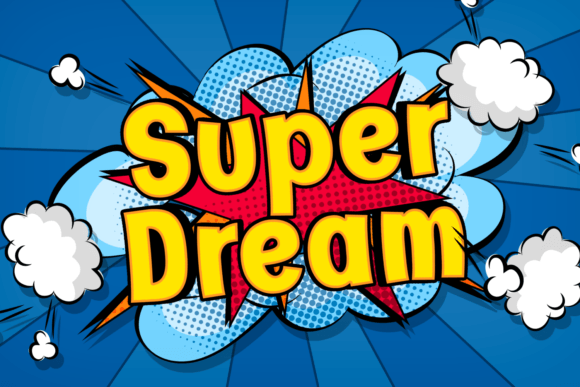 Super Dream Font: A Retro Display Typeface for Branding