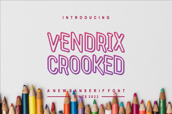 Vendrix Crooked Font: A Bold Display Typeface for Campaigns